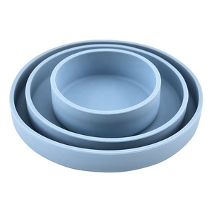Assiette Ronde Classique en Silicone pour Enfants avec Logo Personnalisé OEM, Sans BPA, Qualité Alimentaire, Motif Uni, Durable et Non Toxique pour Usage Domestique - Product Image 5