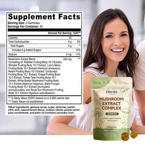 USA OEM Organic <b>Mushroom</b> <b>Gummies</b> 10 in 1 Blend Lion's Mane Cordyceps Reishi Chaga Vegan GMP Certified Non-GMO Natural - Product Image 2