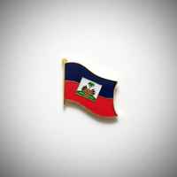GREPAS GIFTS Épinglette drapeau d'Haïti de 1 pouce, épinglette patriotique pour chapeau, épinglette de pays du monde