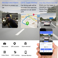 Junsun — caméra de tableau de bord, 6.86 pouces, Android 8.1, 4G, ADAS, navigation gps, dvr, avec capteur g, moniteur de stationnement, cartes gratuites, Europe et France