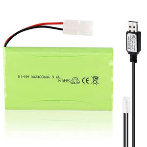 Ipower 1 Pack 9.6V 2400mAH NiMH Rechargeable 8 cellules AA batteries pour RC voiture réservoir véhicules 9.6V jouets électroniques grand public - Product Image 1