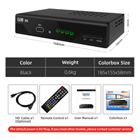 Décodeur JUNUO JN821T2 DVBT2 H265 Sunplus 1080P FTA Free to Air, récepteur TV multilingue, décodeur numérique