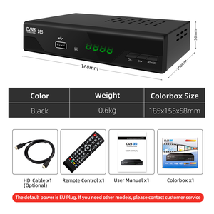 Decoder JUNUO JN821T2 DVBT2 H265 Sunplus 1080P <span class=keywords><strong>FTA</strong></span> Ricevitore <span class=keywords><strong>TV</strong></span> Multilingue Gratuito Set-Top Box - Product Image 6