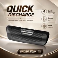 Carmate – Éliminateur Statique pour Porte de Voiture, Indispensable pour la Saison Sèche Automne-Hiver, Design Élégant, Antistatique Universel, Résine Souple Noire