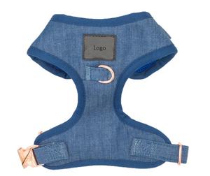 Preto Macio Acolchoado Gilet pour <span class=keywords><strong>chien</strong></span> Harnais pour animaux de compagnie sans traction avec une <span class=keywords><strong>laisse</strong></span> à clip Manteau réglable pour animaux de compagnie - Product Image 1