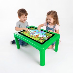 Table de puzzle interactive intelligente à écran tactile métallique, jeux éducatifs d'intérieur pour l'entraînement cérébral des enfants, modèle intellectuel pour enfants - Product Image 1