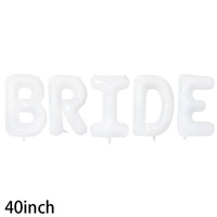 Ensemble de lettres 'Bride' de 40 pouces, Confession espagnole 'TE AMO', Décoration de mariage, Ballon en film d'aluminium pour stand de rue