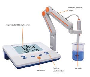Benchtop Digital <strong>pH</strong> <strong>Meter</strong> -2.00 to 18.00 <strong>pH</strong> LCD Display Laboratory <strong>pH</strong> <strong>Meter</strong> Electrochemical <strong>Meters</strong> OEM Plastic - Product Image 2