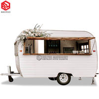 Prix d'usine Concession Street Food Cart Camion de crème glacée Vintage Coffee Shop Pizza Trailer Mobile Bar Trailer Hot Dog Cart