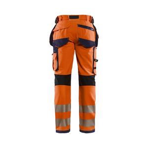 BLAKLADER - 199716425389D116 <b>Hi</b>-<b>Vis</b> <b>trousers</b> 4-way stretch <b>Orange</b>/Navy blue - EAN 7330509798713 <b>HI</b>-<b>VIS</b> WORKWEAR - Product Image 2