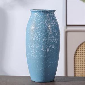 Chinese Vintage Rustic Kiln Changed Reactive Glaze <b>Ceramic</b> <b>Vase</b> With Hydroponic Function for Dried Flower Display - Product Image 5