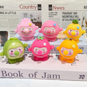 Nuovo Giocattolo Cartoon Vitality Little Round che Produce Bolle, Allevia lo Stress, Si Spremere e Giocare con, con Frutta e Uova, Divertente - Product Image 1