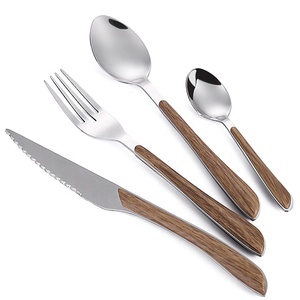 Bán Buôn Hoàng Gia Xách Tay Đám Cưới Đầy Đủ Tang Thép Không Gỉ Nhà Tốt Flatware Đặt Bữa Ăn Tối Thìa Dĩa Và Dao - Product Image 1