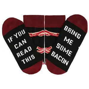 Erkek okuyabilir eğer bu çorapları komik söyleyerek yenilik çılgın mürettebat çorap pastırma çorap