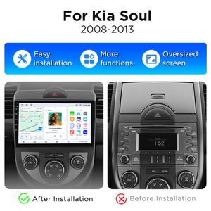 Radio para Auto Junsun de 9 Pulgadas con Carplay y Android Auto para Kia Soul AM 2008 2009 2010 2011, Reproductor de DVD, Unidad Principal, Pantalla, Estéreo - Product Image 2