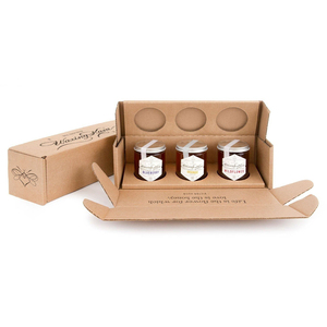 Biểu tượng tùy chỉnh sóng Ong Mật ong thủy tinh lọ thủy tinh chai vận chuyển bưu phẩm Bao bì hộp cho thủy tinh - Product Image 5