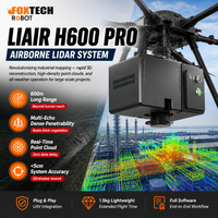 Scanner laser aérien GreenValley LiAir H600 Pro 1000KHz, LiDAR UAV haute précision 5 mm pour la cartographie et l'arpentage des terrains