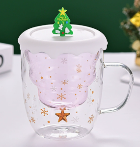 Simple Halloween Navidad obsequios empuñadura taza de té de cristal Linda taza de café caja de regalo para niñas - Product Image 6