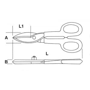 กระป๋อง011129020เบต้าที่มีใบมีดกว้างตรง (หลายแพ็ค)-EAN 8014230602547ตัด snips - Product Image 2