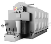DZL Boiler Uap Tekanan Tinggi Horizontal Industri Berbahan Bakar Biomassa Batubara Pelet Kayu 1-30t