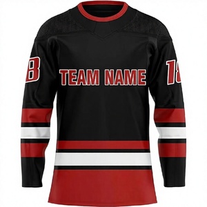 Jersey de Hockey sobre Hielo en Blanco de Calidad Superior, Servicio OEM, Color Personalizado, Camiseta para Equipo de Hockey, Impresión Personalizada, Numeración 100% Personalizada - Product Image 1