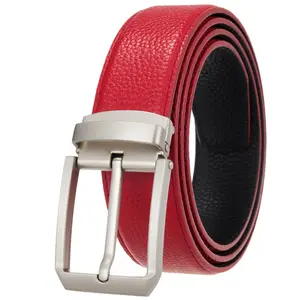 Cintura con cinturino in vera pelle con fibbia automatica pantaloni da lavoro cintura cintura casual regolabile su misura