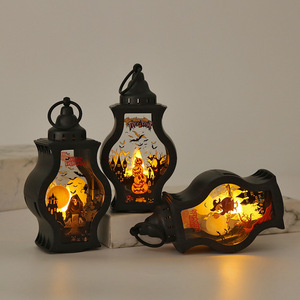 Lampes LED d'Halloween portables en forme de vase, style gothique incurvé, avec thème Grim Reaper, pour fêtes et événements - Product Image 3