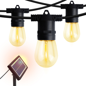 Nhà Máy Cung Cấp 2W 8.8M 10 Bóng Đèn Ngoài Trời Sân Vườn LED Edison Bóng Đèn Ánh Sáng Mềm Mại Trắng Ấm Năng Lượng Mặt Trời Chuỗi Đèn - Product Image 1