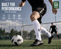 Chaussettes de sport antidérapantes personnalisées pour jeunes, collection automne, avec grip croisé, pour le football – Fabricant OEM