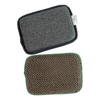 Éponge de nettoyage en microfibre chenille de qualité supérieure, épaisse et résistante, avec boucles torsadées pour surfaces de carrelage et de salle de bain