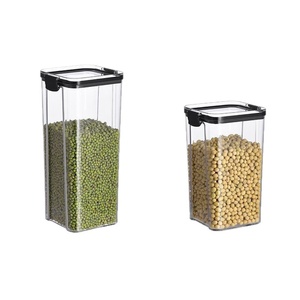 Pot de conservation alimentaire transparent en plastique de qualité alimentaire pour assaisonnements, capacité 800-1000 ml, design moderne et simple - Product Image 5