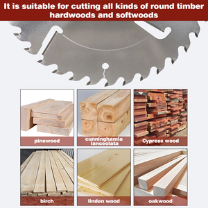 600x24 + 6t tròn đường kính lớn 24 inch đa Rip lưỡi cưa TCT răng cho gỗ cứng cắt - Product Image 3