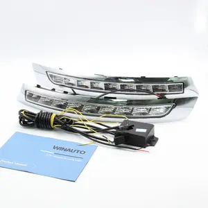 Led fahren lichter drl For Volvo XC90 2007 - 2013 With Yellow Light
