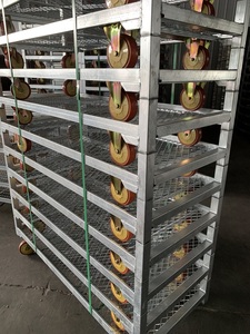 500kgs tải Vườn Ươm Rack hiển thị Đan Mạch Xe đẩy dây lưới hoa dịch vụ giỏ hàng trồng hoa giỏ hàng - Product Image 6