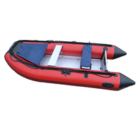 Bateau pneumatique de pêche haute vitesse 3m, robuste, enduit PVC 1,5 mm, certifié CE, 15 CV, étanche et écologique
