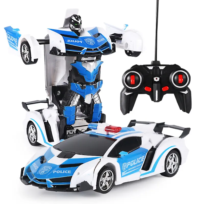 Remote Control Transformation Robot Toy RC Deformation Robots Car One Button Hot Selling Transformation Toy Car For Kids
