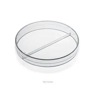 Cotaus Sterile Disposable Plastic 90x15mm Two Rooms 2 compartment Petri Dish 60mm 35mm 150mm