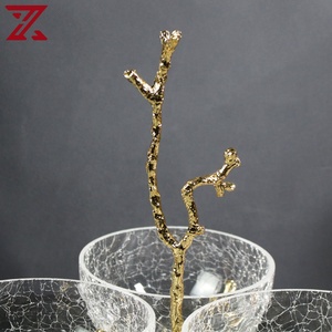 Elegante Ciotola per Frutta di Lusso, Vassoio in Vetro con Supporto per Snack, Caramelle e Frutta Secca per Salotto e Tavolo da Tè - Product Image 3
