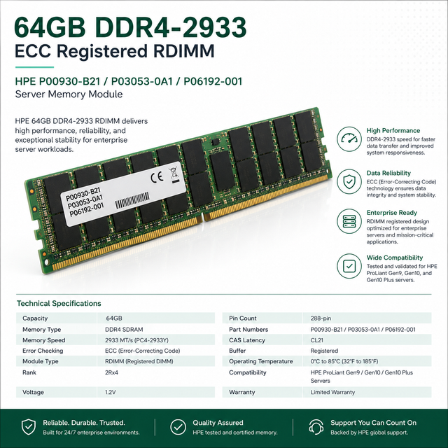 DDR4 RDIMM 64GB 288-pin Buying Guide