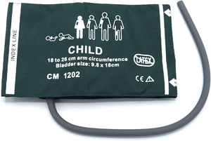 Tái sử dụng Nhi <span class=keywords><strong>NIBP</strong></span> Cuff cho trẻ em không xâm lấn huyết áp Cuff Nylon bàng quang 18-26cm - Product Image 2