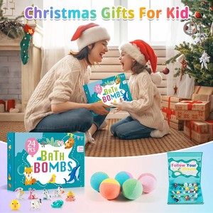 Usine en gros personnalisé marque privée bain effervescents amusant bombe de bain coffret cadeau bombe de bain pour enfants jouets de luxe naturel bombe de bain - Product Image 6