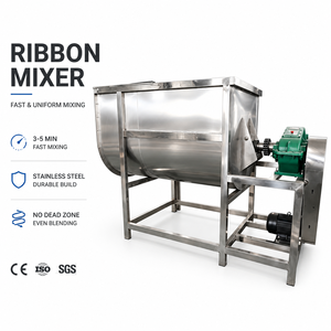 Mélangeur à ruban horizontal en acier inoxydable de grande capacité, économique et automatique, en forme de U, pour l'usine de transformation du sucre blanc et de l'amidon - Product Image 1