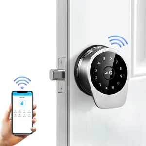 Upgrade Smartphone Wifi Digitale Commerciële Biometrische Vingerafdruk Toetsenbord Smart Deurslot Door Ttlock App