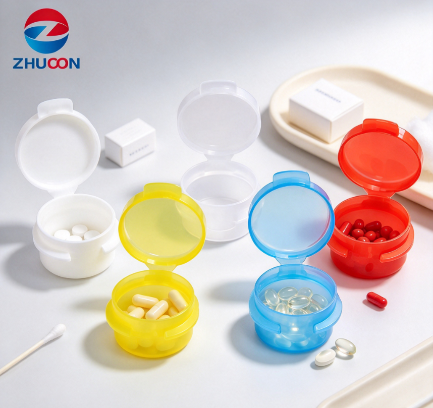 Recyclable Small Flip Top Cosmetic Jar Pet Plastic Easy Open Lid for ...