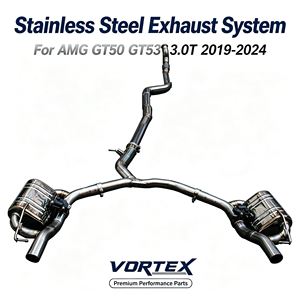 Sistema de escape completo de acero inoxidable Vortex Racing SS304 para Benz AMG GT50 GT53 3.0T, piezas de modificación de sonido. - Product Image 1