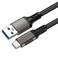 Kabel USB3.2 10Gbps USB Tipe A Ke USB C 3.1/3.2 Gen2 Kabel Transfer Data USB C SSD Kabel Hard Disk 3A 60W QC 3.0 Pengisian Cepat