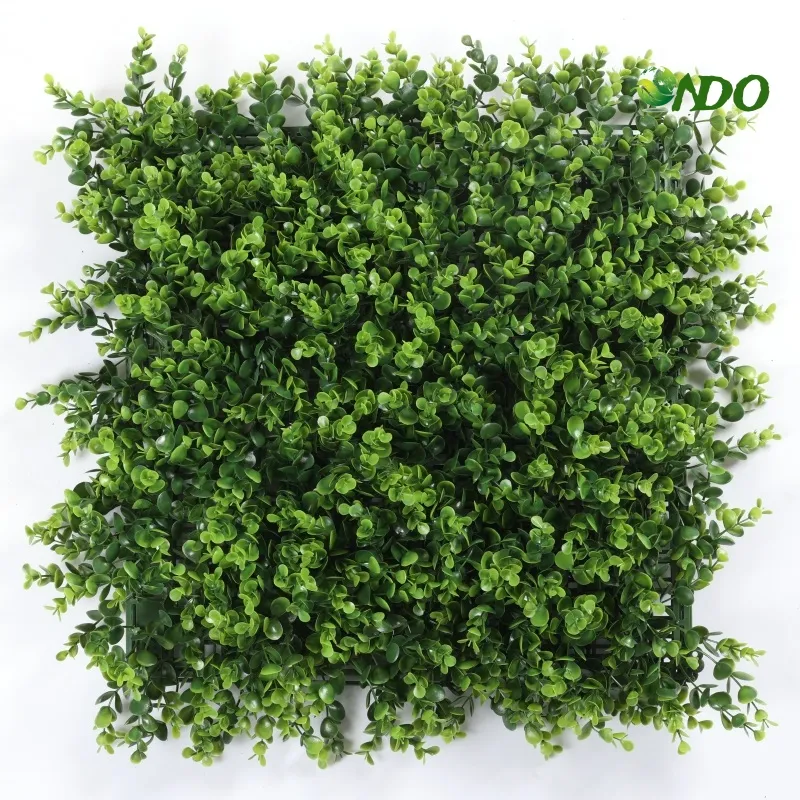 उद्यान हेज कृत्रिम घास की दीवार हरे पौधे की दीवार परिदृश्य के लिए नकली हरी पत्ती पैनल