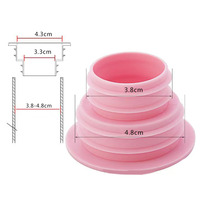 Anneau d'étanchéité de tuyau d'égout en silicone Bouchon de tuyau d'eau Drain de sol Anti-odeur Bouchon de joint d'égout Douche Égouttoir Accessoires de salle de bain