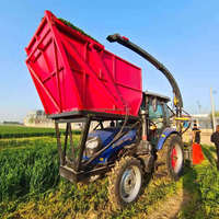 Moissonneuse-batteuse à double disque en parfait état avec système de chenilles et tondeuse pour applications agricoles (maïs, paille et herbe)
