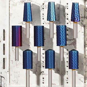 Juego de brocas de carburo para uñas con corte transversal para limpieza de cutículas, con motor sin escobillas, diamante, Tornado, barril cónico y para limado de carburo de tungsteno - Product Image 3